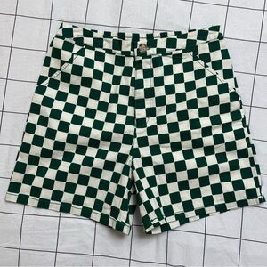 Women’s Wild Fable Checkered Shorts - Green & White | Sz: XS